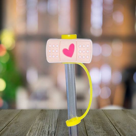 Band aid Straw Topper