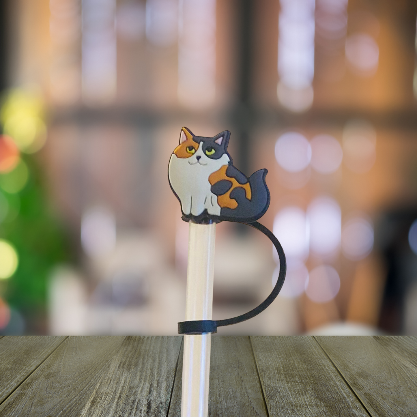 Sitting Kitty Straw Topper