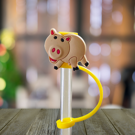 Piggy Bank Straw Topper