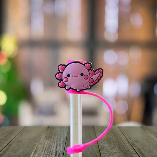 Hey Axolotl Straw Topper