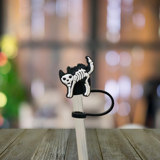 Scary Cat Straw Topper