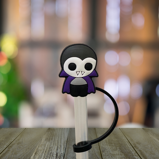 Cute Vampire Straw Topper