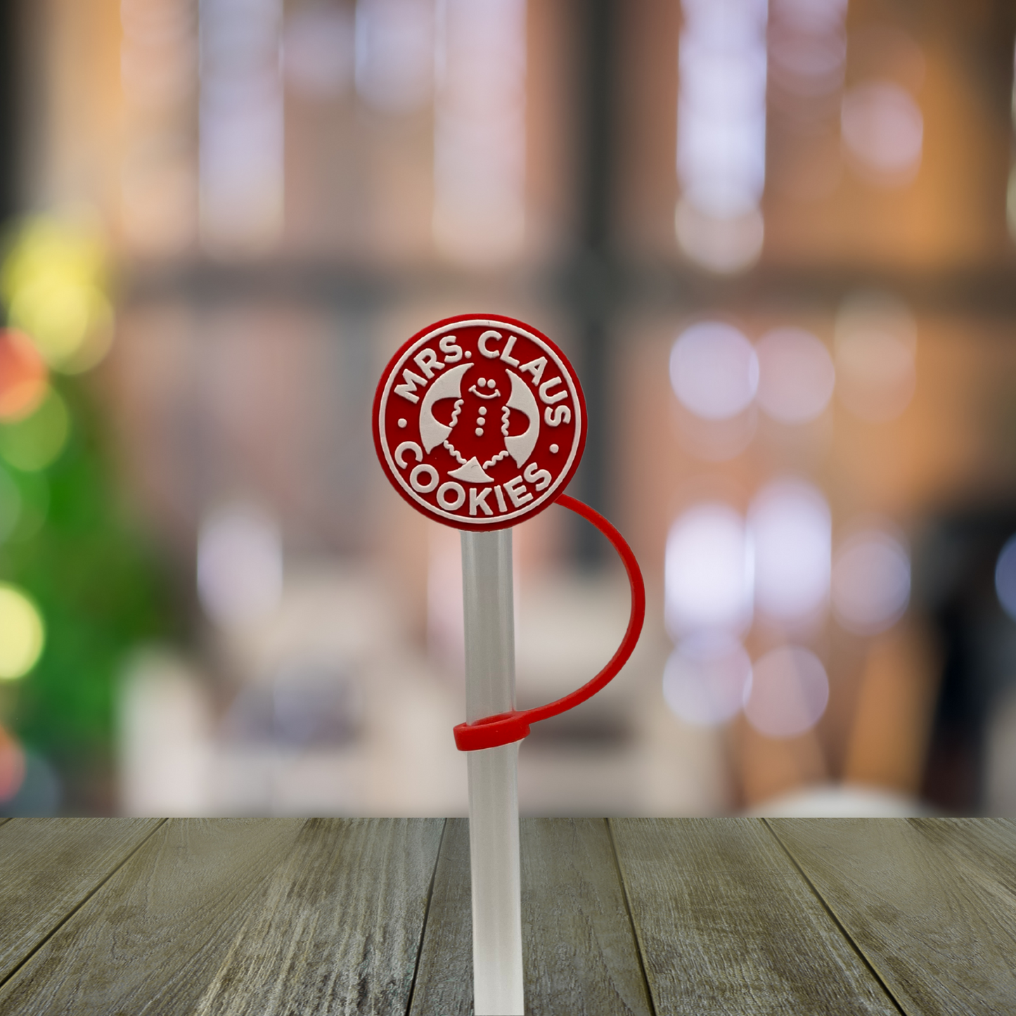 Mrs Clause Cookies Straw Topper