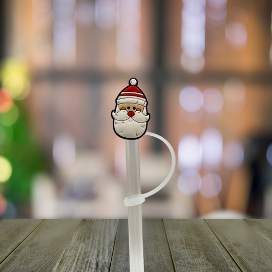 Santa Straw Topper