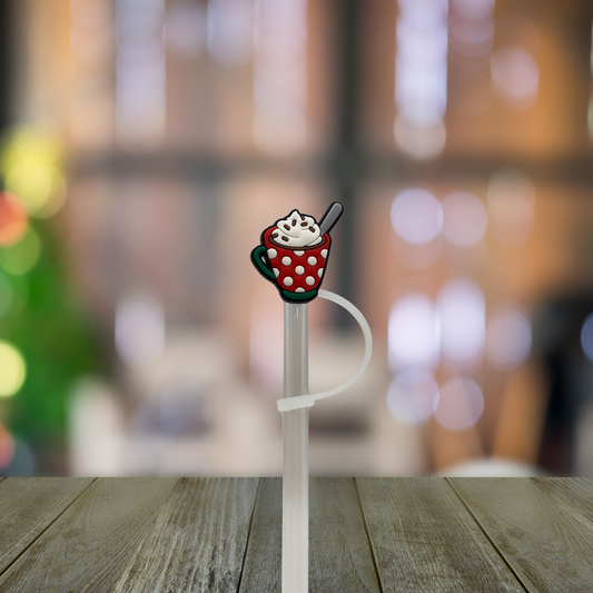 Christmas Latte Straw Topper