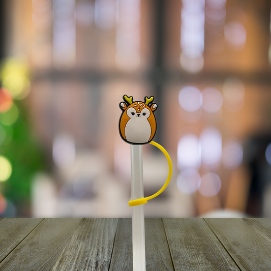 Round Deer Straw Topper