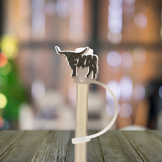 Longhorn TX Straw Topper