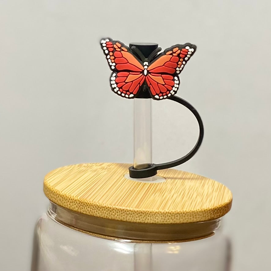 Red Butterfly Straw Topper