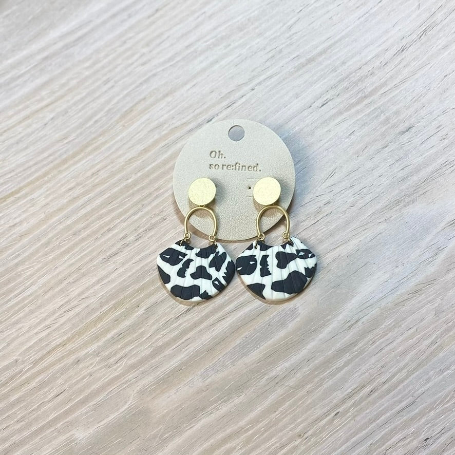 Cow Fan Earrings