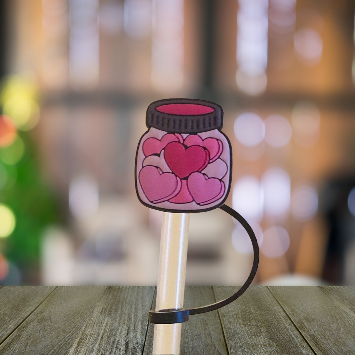 Jar of Hearts Straw Topper