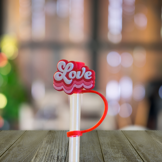 Love Straw Topper