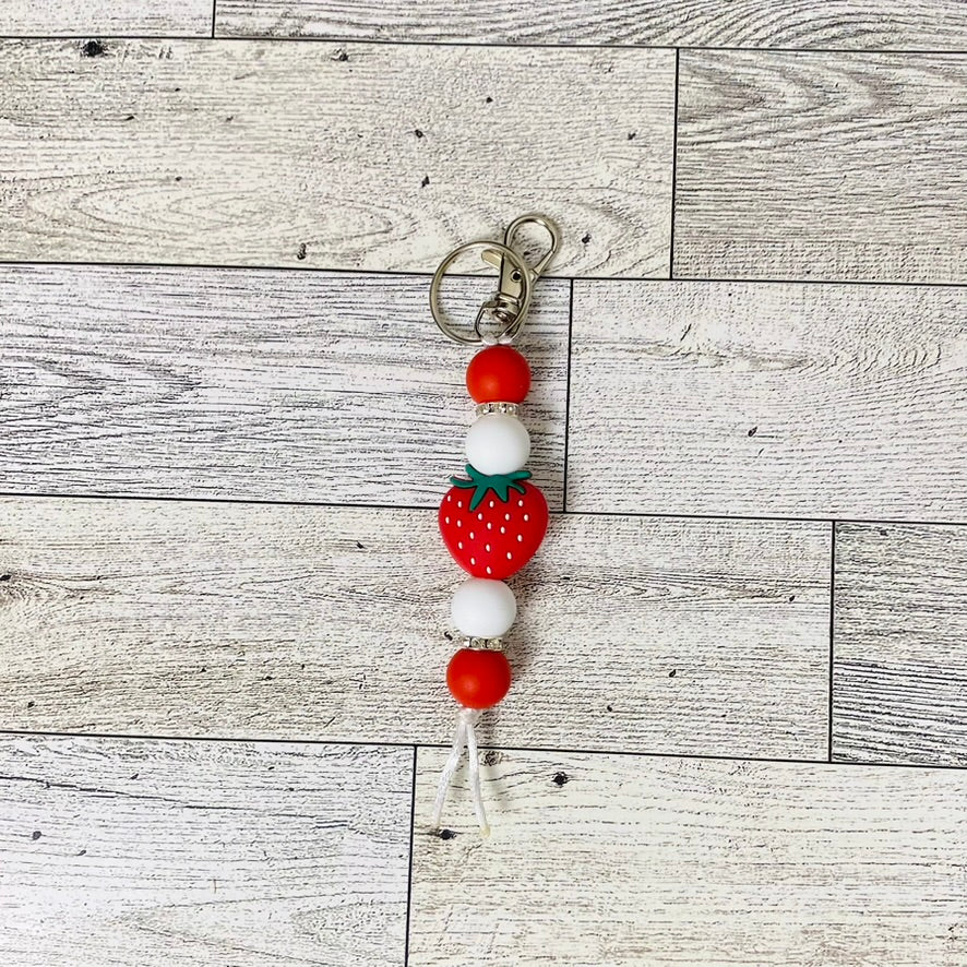 Strawberry Long Keychain