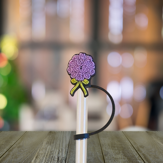 Bouquet of  Roses Straw Topper