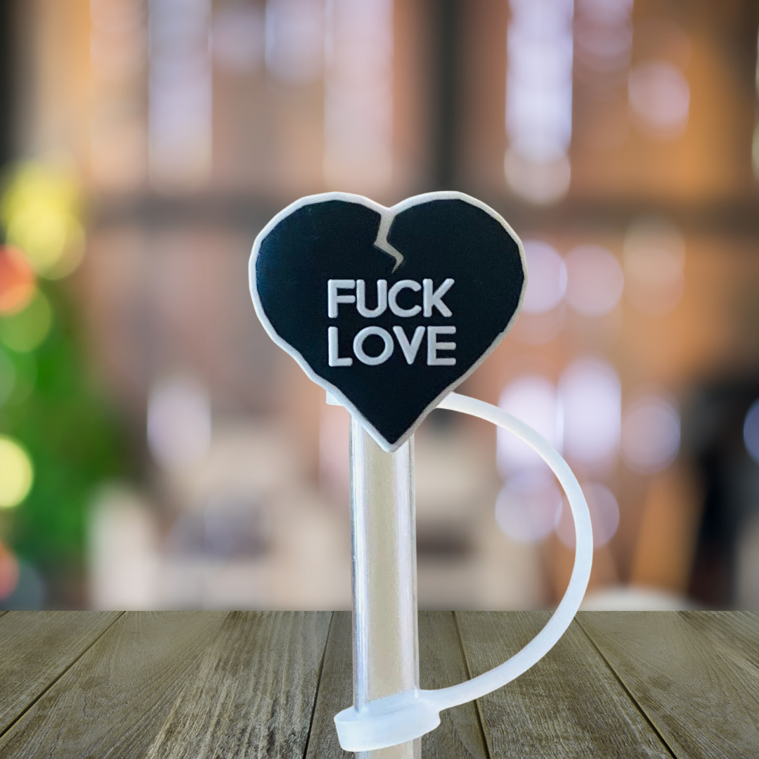 F Love Straw Topper