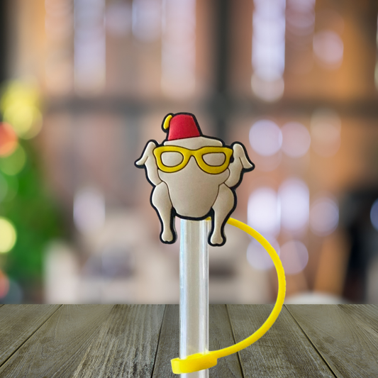 Dancing Turkey Straw Topper