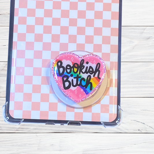 Bookish Bitch E-Reader, Phone Grip for all Devices - Magnetic or Adhesive