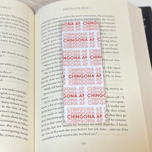 Chingona AF Laminated Bookmark
