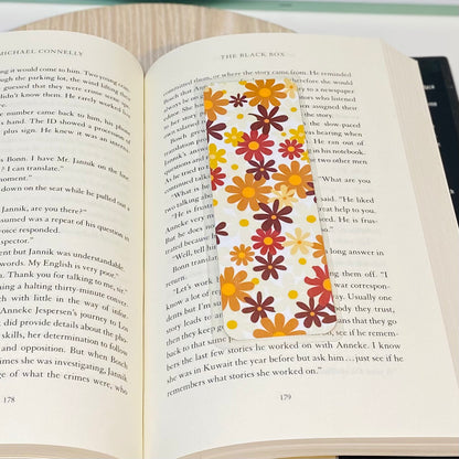 Fall Flowers Laminated Bookmark