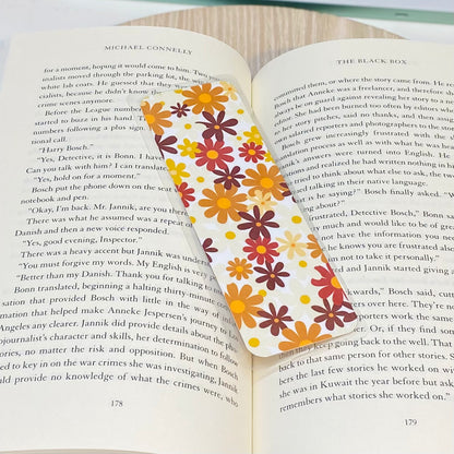 Fall Flowers Laminated Bookmark