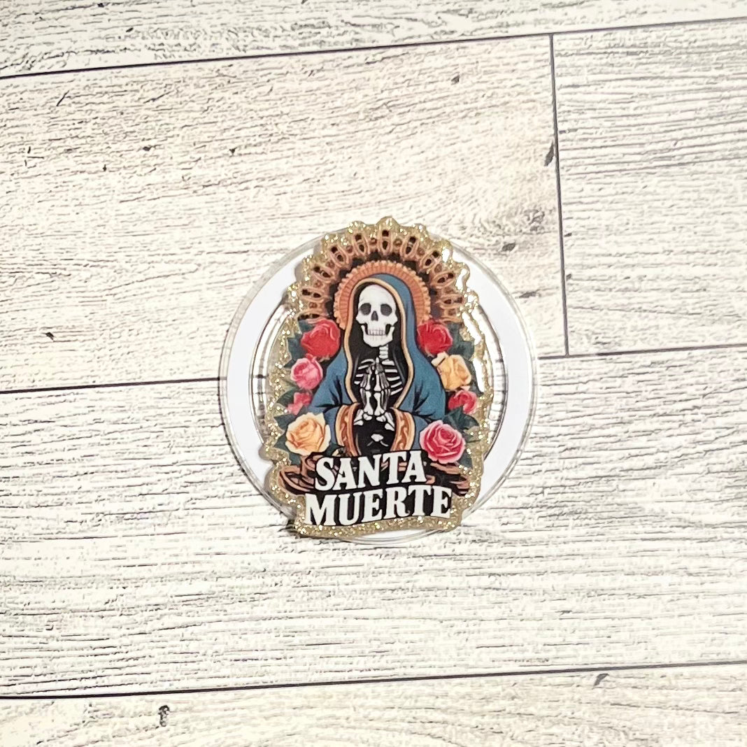 Santa Muerte - E-Reader, Phone, Kindle Grip for all Devices Magnetic Grip