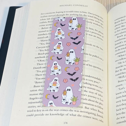 Crazy Plant Ghost Laminated Bookmark