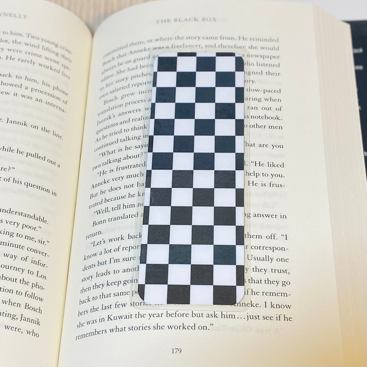 Checkered Laminated Bookmark