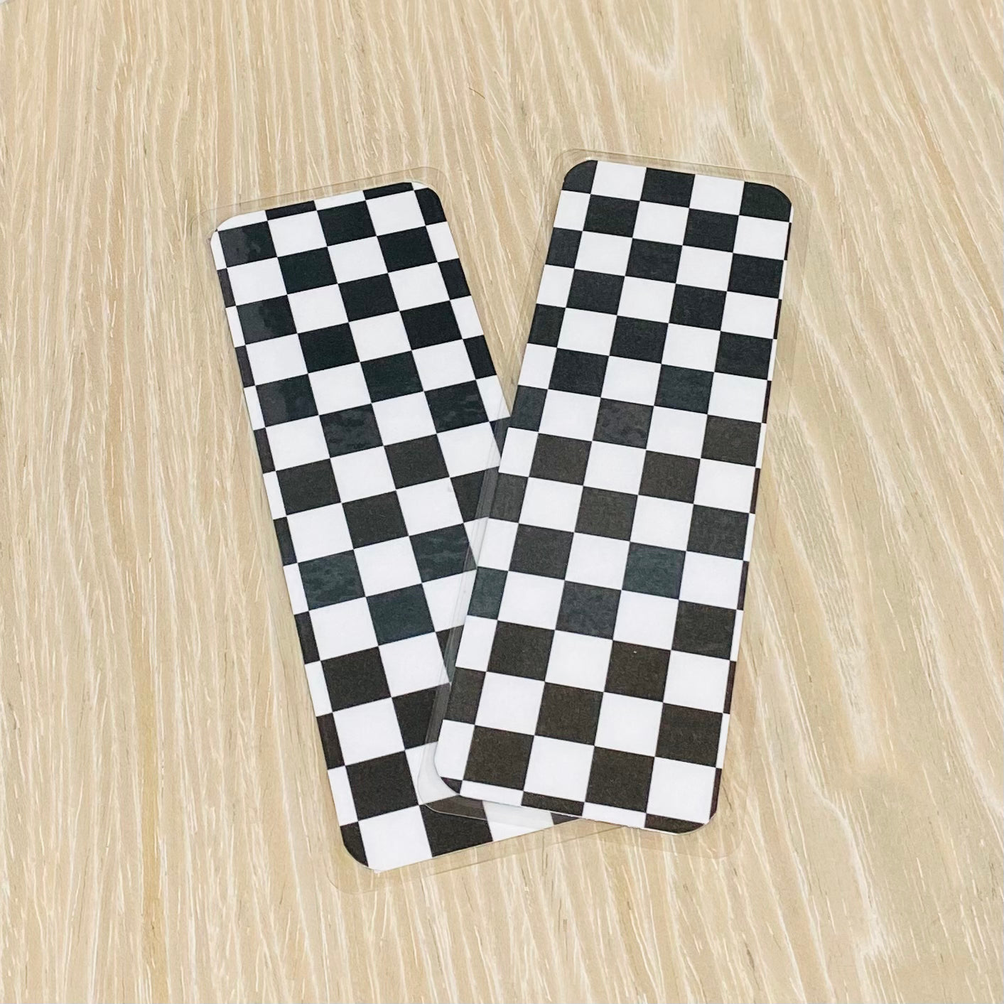 Checkered Laminated Bookmark