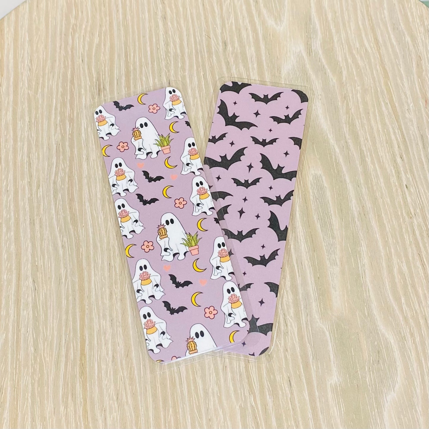 Crazy Plant Ghost Laminated Bookmark
