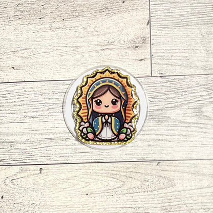 Cartoon Virgin de Guadalupe - E-Reader, Phone, Kindle Grip for all Devices Magnetic Grip