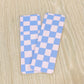 Cotton Candy Checkered Laminated Bookmark