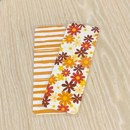 Fall Flowers Laminated Bookmark