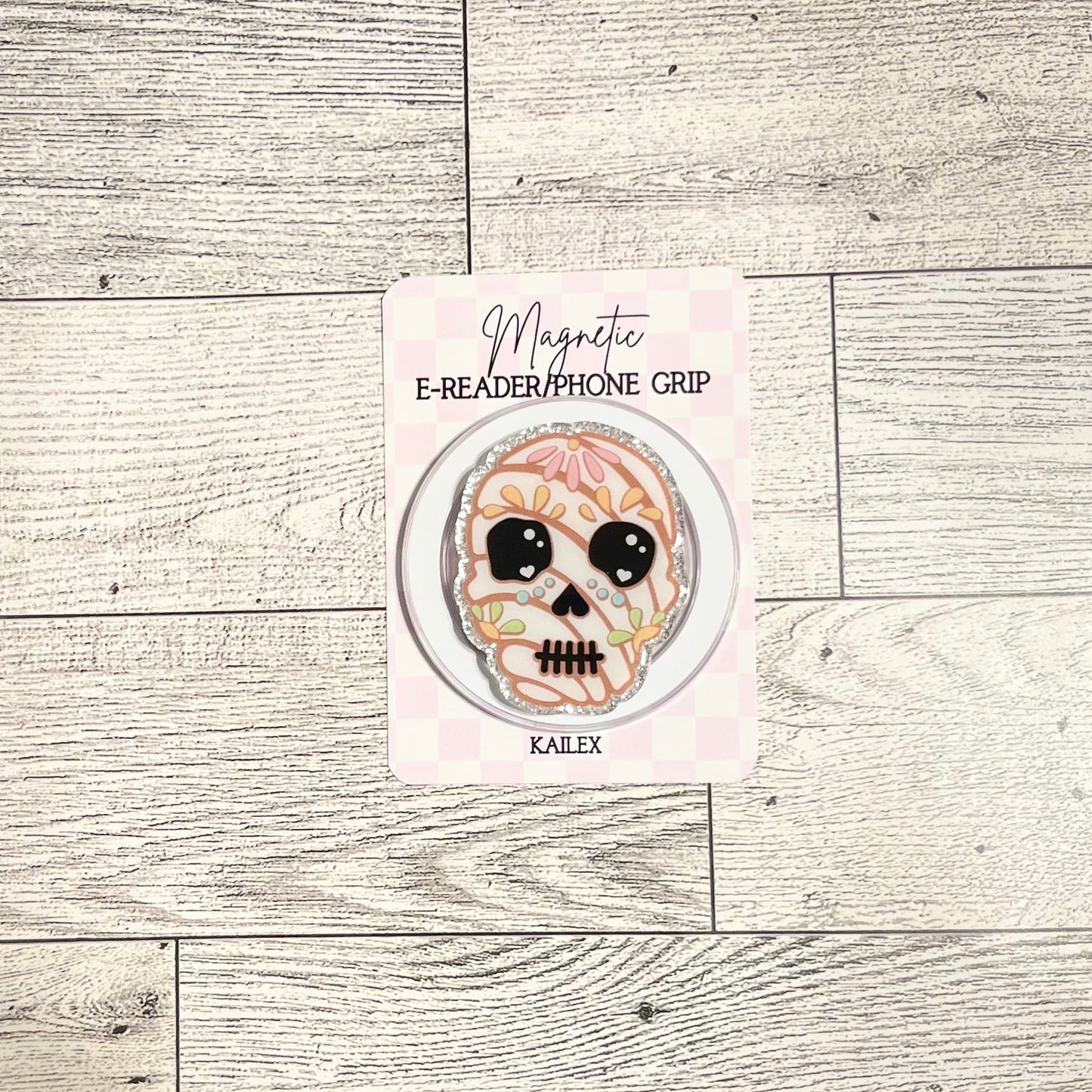 Calavera Concha bread - E-Reader, Phone, Kindle Grip for all Devices Magnetic Grip