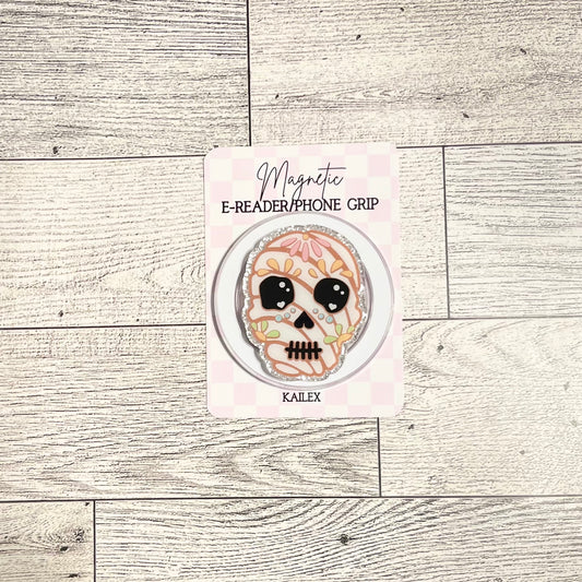 Calavera Concha bread - E-Reader, Phone, Kindle Grip for all Devices Magnetic Grip