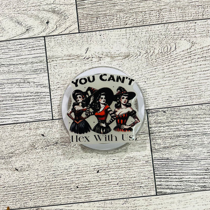You Can't Hex with us, 3 witches - E-Reader, Phone, Kindle Grip for all Devices Magnetic Grip