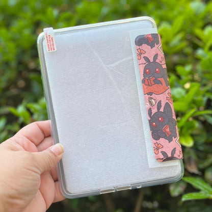 7" Mothman Reads a book Kindle case for Colorsoft and Paperwhite 12th Gen. magnetic case with clear back, removable back with handle
