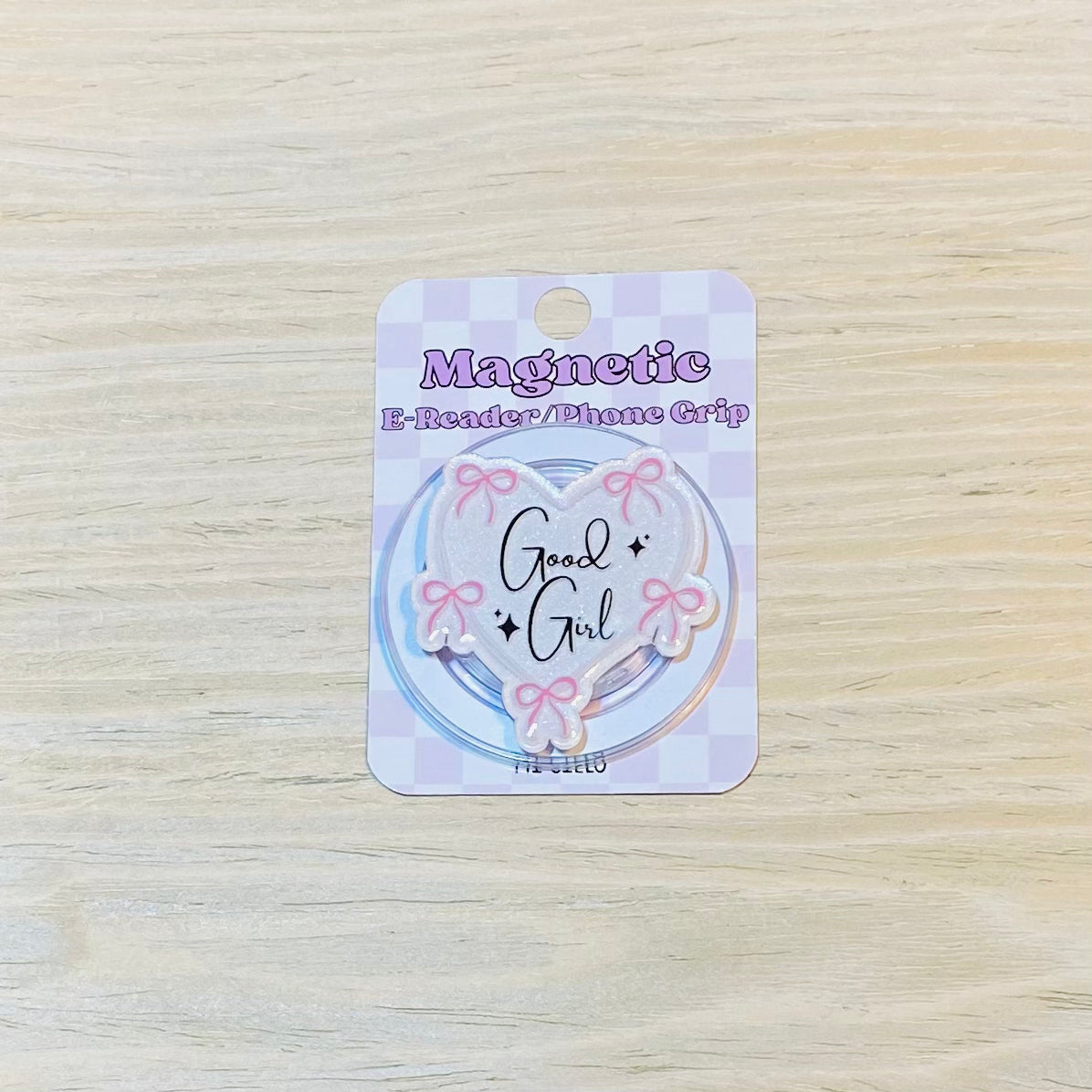 Good Girl E-Reader, Phone Grip for all Devices - Magnetic or Adhesive