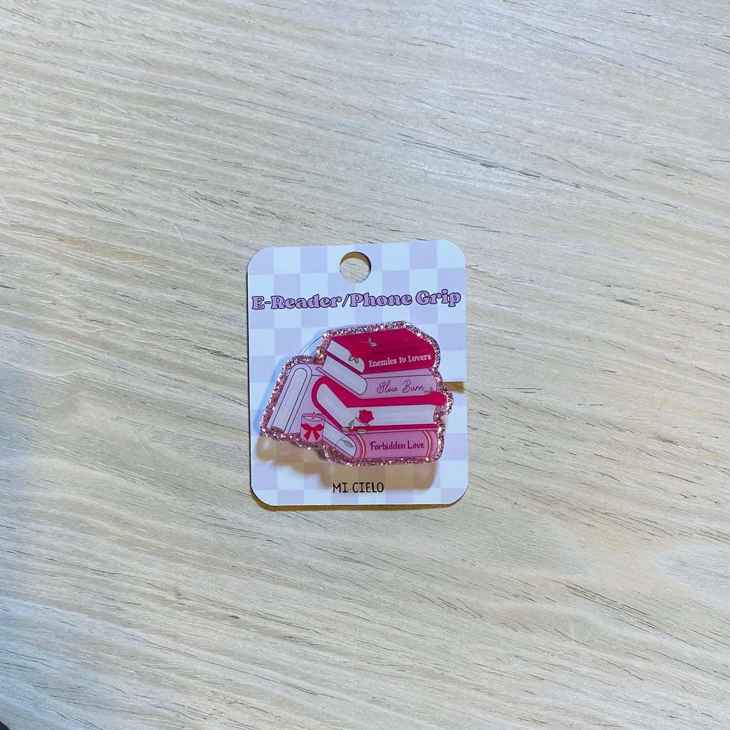 Enemies to Lovers Books E-Reader, Phone Grip for all Devices - Magnetic or Adhesive