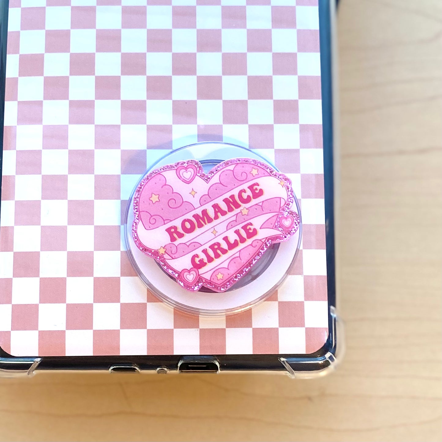 Romance Girlie E-Reader, Phone Grip for all Devices - Magnetic or Adhesive