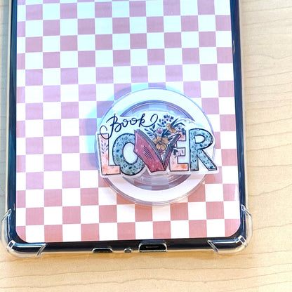 Book Lover E-Reader, Phone Grip for all Devices - Magnetic or Adhesive