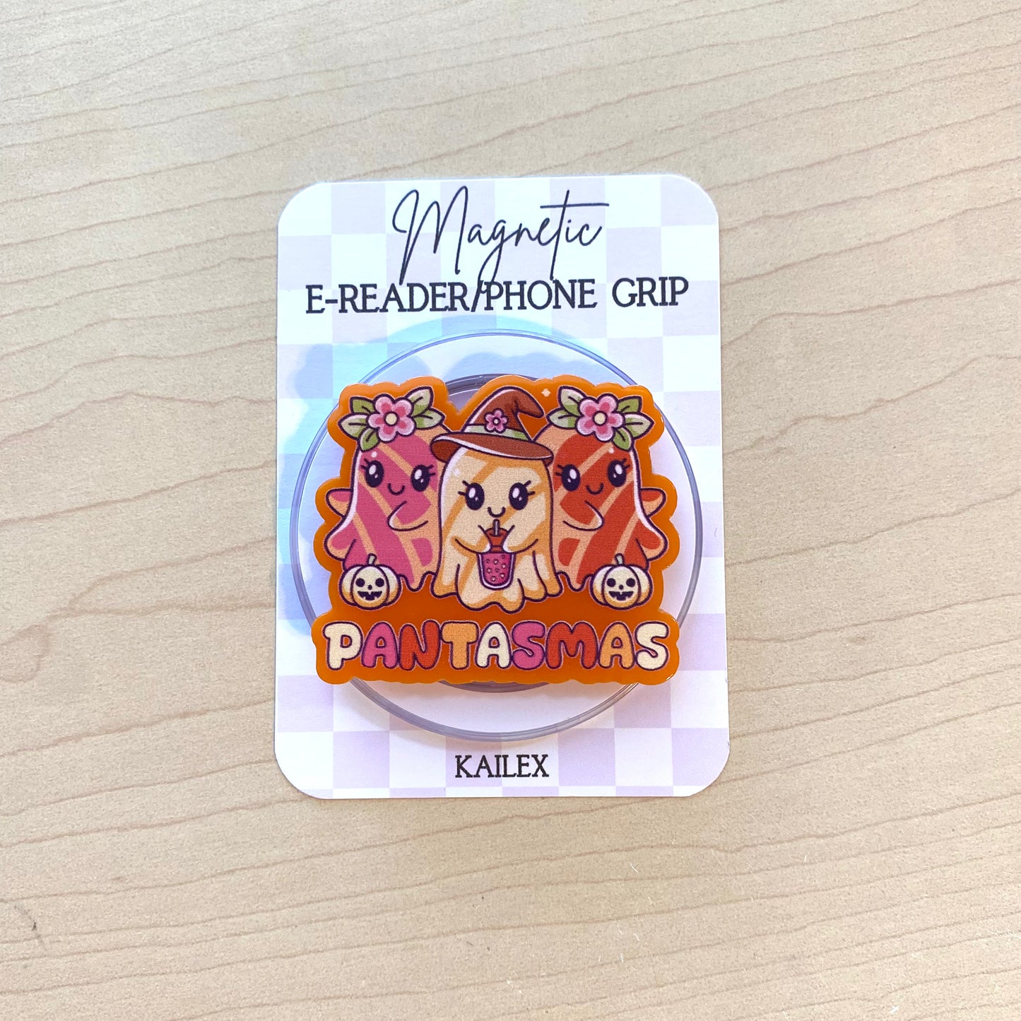 Pantasmas E-Reader, Phone Grip for all Devices - Magnetic or Adhesive