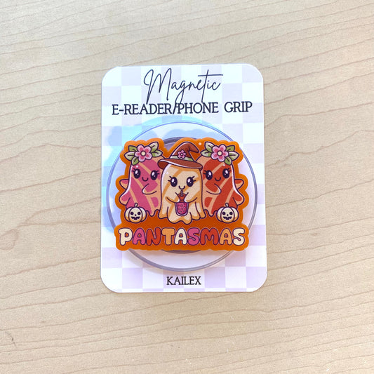 Pantasmas E-Reader, Phone Grip for all Devices - Magnetic or Adhesive