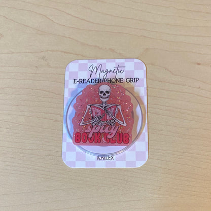 Spicy Book Club Adhesive/Magnetic E-Reader/Phone Grip