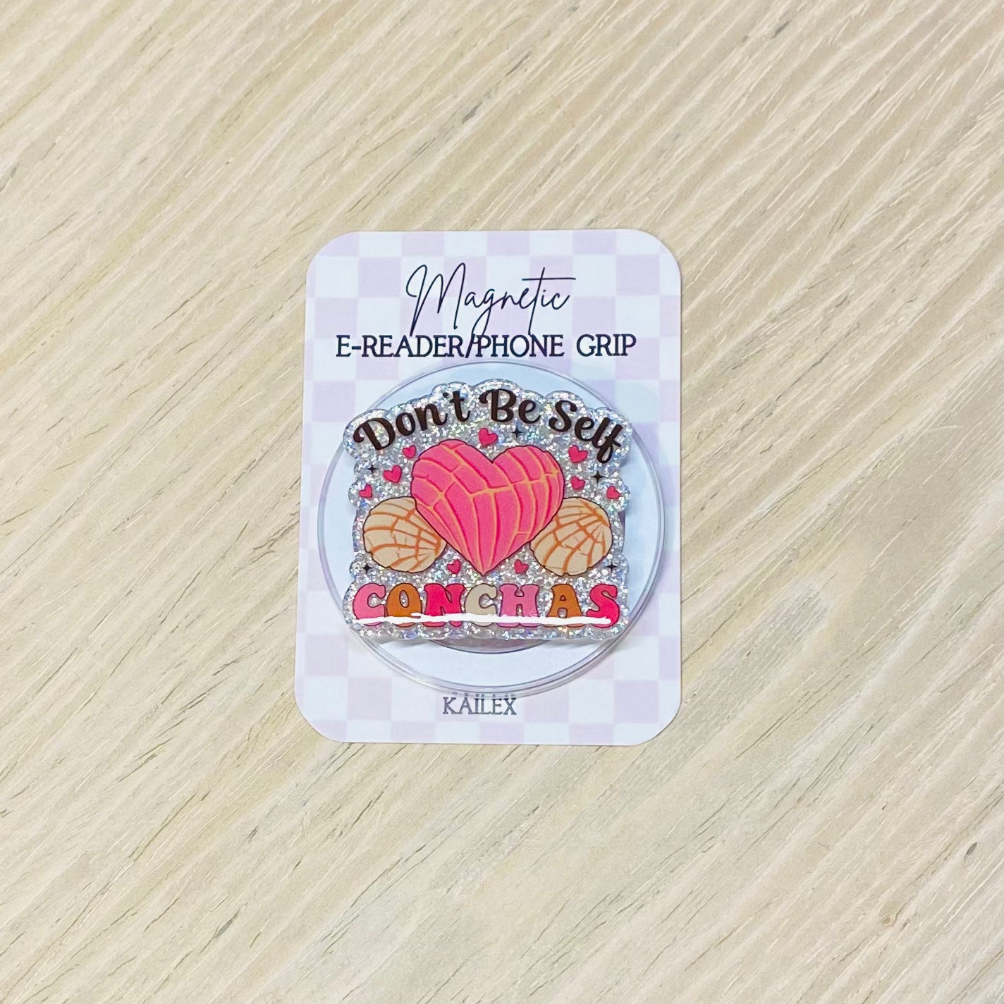 Don't Be Self Conchas Adhesive/Magnetic E-Reader/Phone Grip