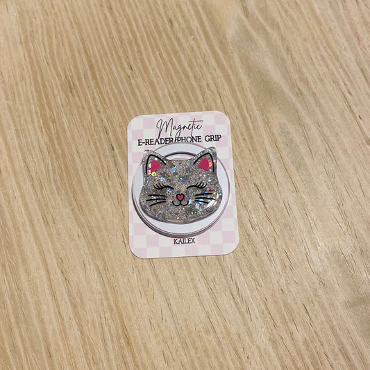 Glitter Kitty Magnetic Grip