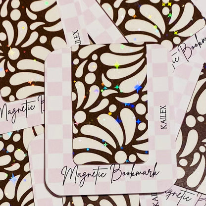 Dark Brown Talavera Holographic Magnetic Bookmark