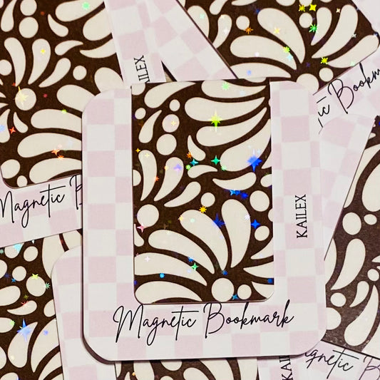 Dark Brown Talavera Holographic Magnetic Bookmark