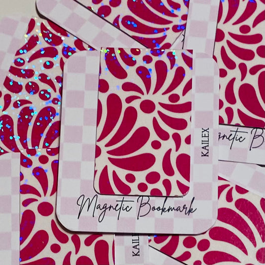 Magenta Talavera Holographic Magnetic Bookmark