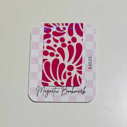 Magenta Talavera Holographic Magnetic Bookmark