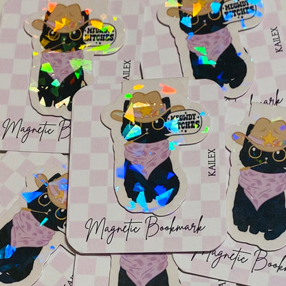 Meowdy Bitches Holographic Magnetic Bookmark