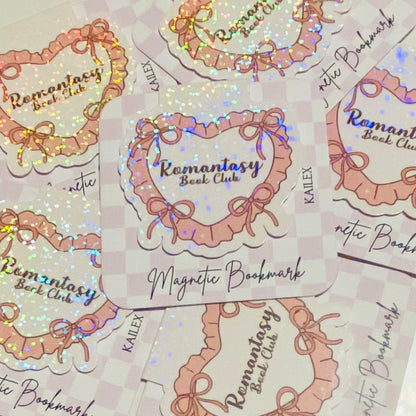 Romantasy Book Club Heart Holographic Magnetic Bookmark